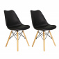 Aga 2x Jedálenská stolička MR2035 Čierna