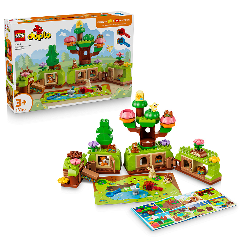LEGO® DUPLO® 10480 Les plný objavov s divokými zvieratkami