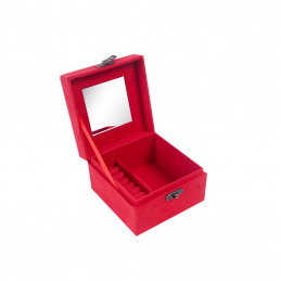Aga Šperkovnica 12,2x12,2x8,5 cm Červená