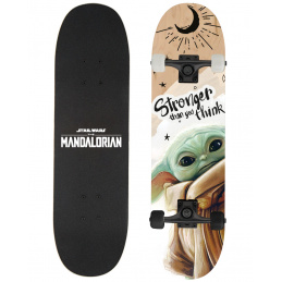 VELKÝ DŘEVĚNÝ SKATEBOARD D100 GROGU