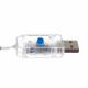 Svetelná záves 138 LED USB studená biela KS19756