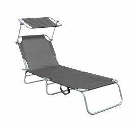 Linder Exclusiv Záhradné lehátko so strieškou Tmavo šedé Linder Exclusiv Záhradné lehátko so strieškou Tmavo šedé
