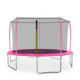 Aga SPORT FIT Trampolína 430 cm Pink + vnútorná ochranná sieť
