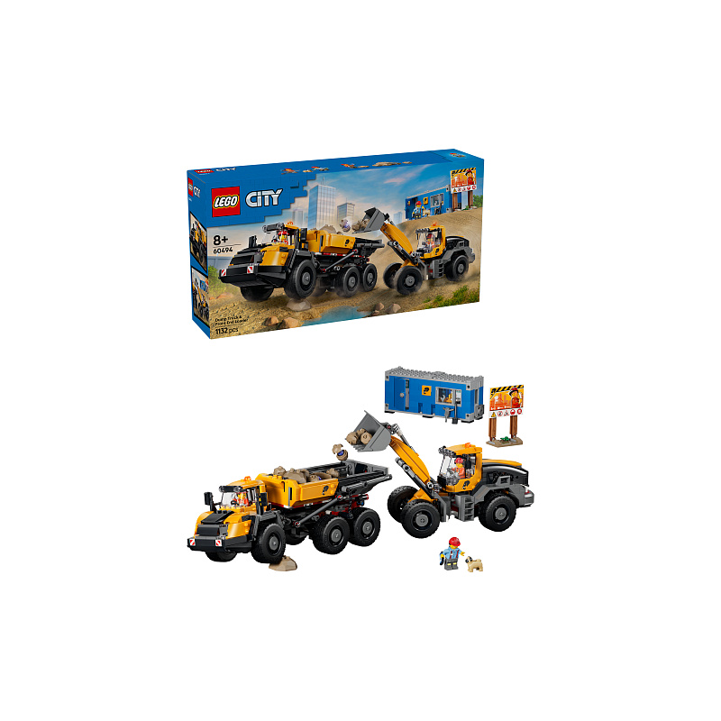 LEGO® City 60494 Vyklápací nákladiak a čelný nakladač