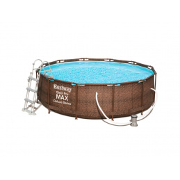 Bestway Steel Pro Max Rattan 3,66 x 1 m 56709 + Kartušová filtrácia + Schodíky