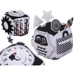 Aga Vzdelávacia senzorická kocka kontrastná mäkká hmatová