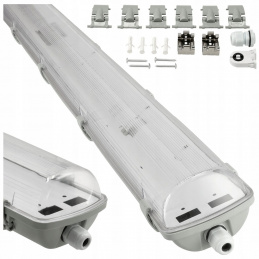 Svietidlo pre LED trubice TRU003 - T8 - 2x120cm - 230V - IP65