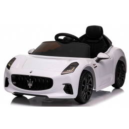 Maserati GranTurismo BIELE Auto na akumulátor EVA Koža diaľkový ovládač Lítium-iónová batéria