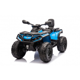 Quad Can Am Outlander ATV s pilotom Modrý