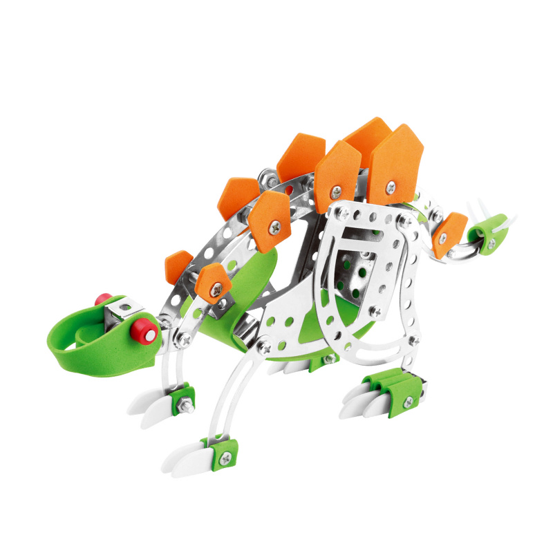 Aga4Kids Kovová stavebnica 125 dielikov Stegosaurus