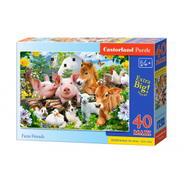 CASTORLAND puzzle 40 MAXI dielikov - Priatelia farmy