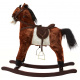 Aga4Kids Hojdací koník MR1313 Tmavo hnedý