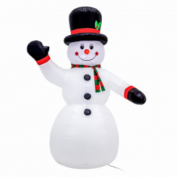 LED nafukovací snehuliak