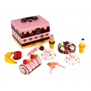 Aga4Kids Kufrík s drevenými sladkosťami