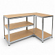 Linder Exclusiv Kovový regál 180x100x60 cm 5 políc