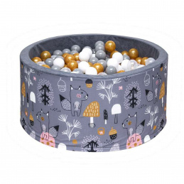 Aga Suchý bazén 90x40 cm s loptičkami AX4