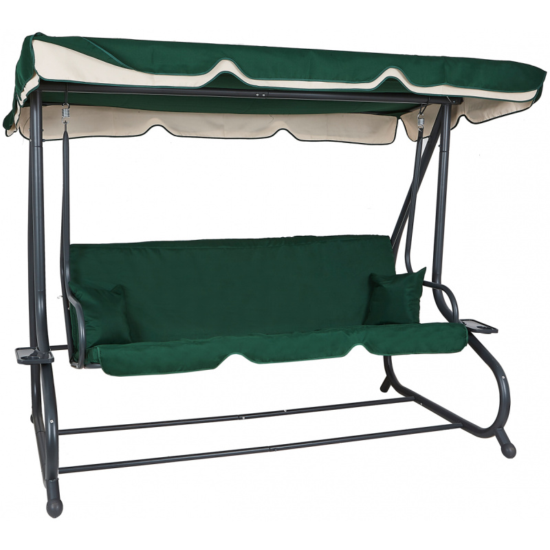 Aga Záhradná hojdačka 2v1 GRANDLUX Dark Green