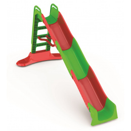 Doloni Šmýkačka s držadlom + prípojkou na vodu 400 cm Červeno-zelená