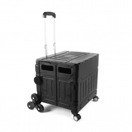 Aga Skladací box na kolieskach Čierny 2DAZ418 - II. KVALITA