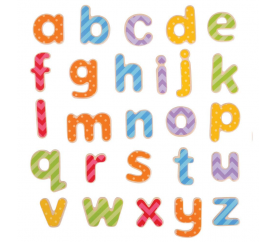 Bigjigs Toys Magnetická farebná abeceda (malé písmená)