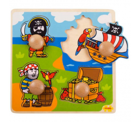 Bigjigs Toys Vkladacie puzzle piráti
