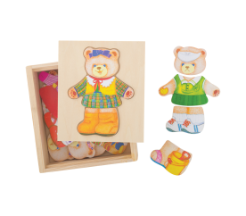 Bigjigs Toys Oblékací puzzle Pani medvedica