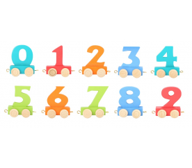 Small Foot Vláčikodráha vláčik farebné číslice 1 ks číslice