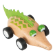 Drevené zvieratkové autíčko 1ks krokodíl