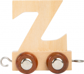 Drevený vláčik vláčikodráhy abeceda písmeno Z