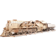 Ugears 3D drevené mechanické puzzle V-Express parná lokomotíva 4-6-2 s tendrem