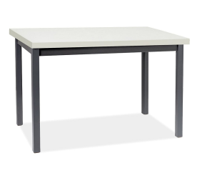 Signal Jedálenský stôl ADAM 100x60 cm Biely/Čierny mat