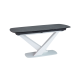 Signal Rozkladací jedálenský stôl CASSINO CERAMIC 160(220)x90 cm Čierny/Biely