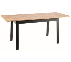 Signal Jedálenský stôl IKAR 124(168)x74 cm Dub Artisan / Čierna