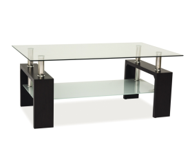 Signal Konferenčný stôl LISA BASIC II 100x60 cm Sklo/Čierna