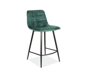 Signal Barová stolička Mila H-2 Velvet Čierna/Zelená