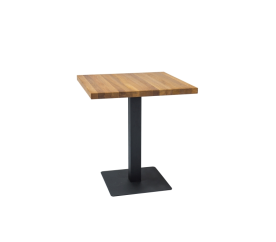 Signal Jedálenský stôl PURO 70x70 cm Čierny/Dub