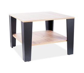 Signal Konferenčný stôl QUADRA 67x67 cm Dub Wotan / Čierna