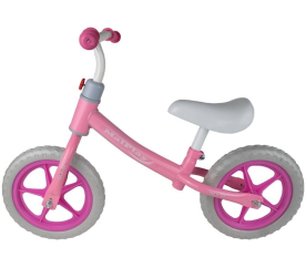 Detský bežecký bicykel ružovo-biely