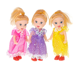 Bábiky pre domček pre bábiky sada 3ks 10cm