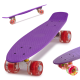 Aga Fiskeboard skateboard LED kolieska fialová