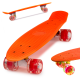 Aga Frisbee skateboard LED kolieska oranžová
