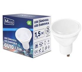 LED žiarovka - GU10 - 1,5W - 145Lm - studena biela