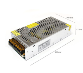 Napájací zdroj pre LED pásky 10A 120W 12V DC plech
