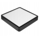 LED panel štvorcový povrchový čierny 30x30x3, 5cm - 24W - 1900Lm - neutrálna biela
