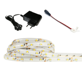 LED pásik - SMD 2835 - 1m - 60LED/m - 4,8 W/m - IP20 - studená biela