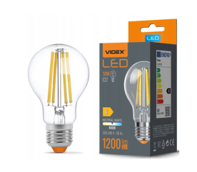 LED žárovka filament - E27 - 10W - A60 - neutrální bílá