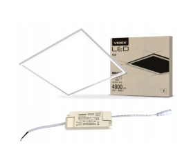 LED panel - 60x60cm - 40W - neutrální bílá - bílý rám