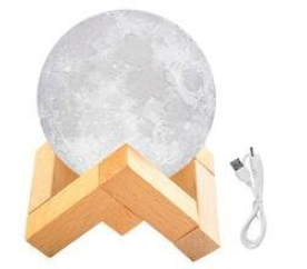 3D Lampička mesiac Moon Light 8cm ISO 9509