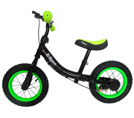 R-Sport Detské Odrážadlo Bicykel R3 Čierne/Zelené