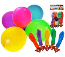 Svetelné LED balóniky 5ks narodeninová dekorácia ZA1591